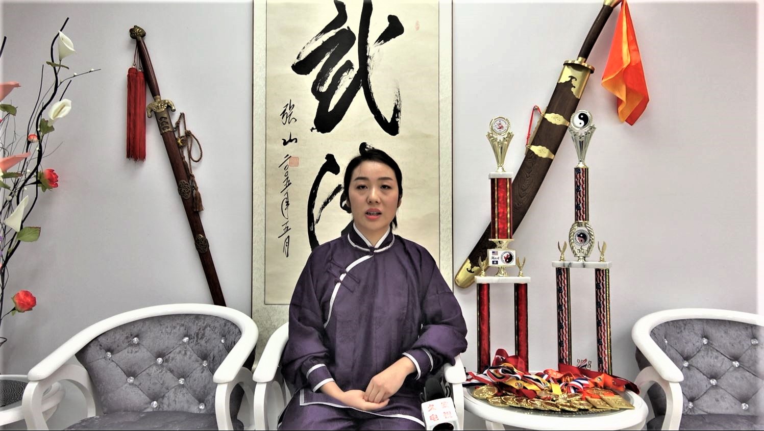 久安电视采访中国杰出青年武术家传统武术八卦掌传承人麻丹凤
